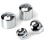 chromed axle nut covers