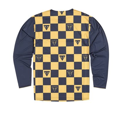 TRIUMPH AUSTIN LONG SLEEVES NAVY BLUE AND YELLOW